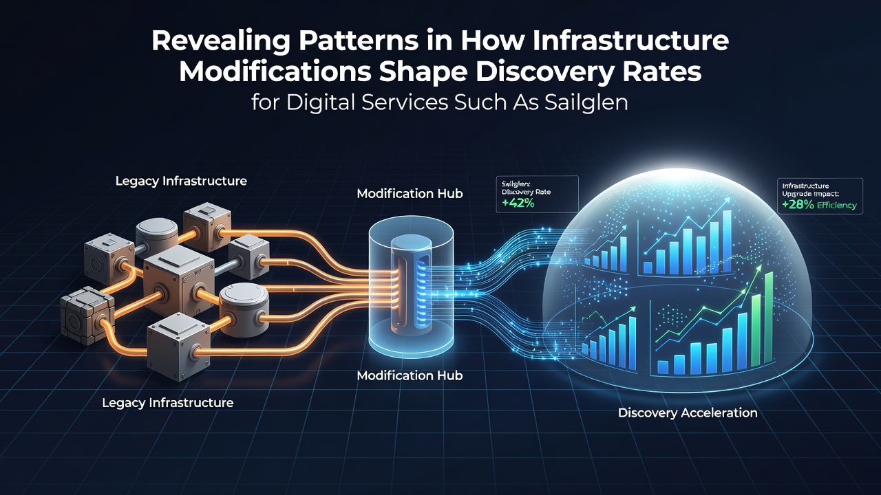 Revealing Patterns in How Infrastructure Modifications Shape Discovery Rates for Digital Services Such as Sailglen